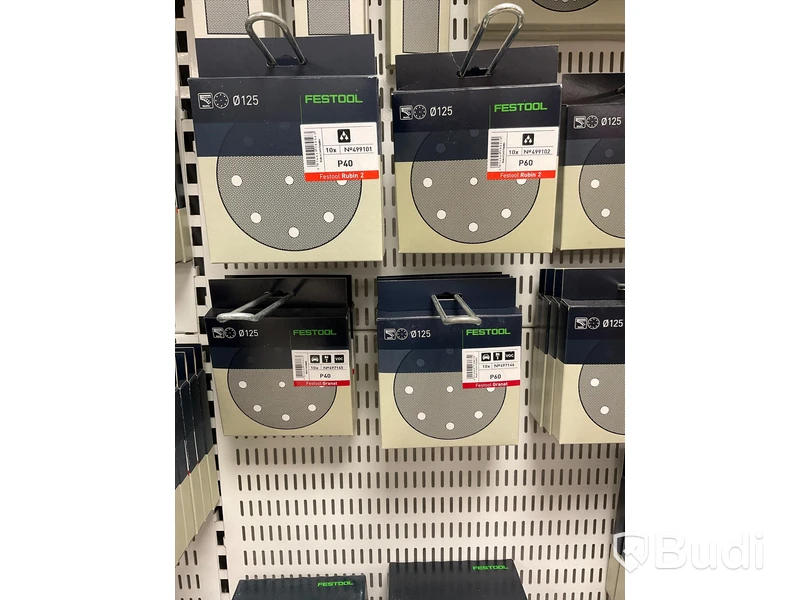 Parti med diverse Slippapper, FESTOOL. Ord. pris: 29 511 kr exkl. moms