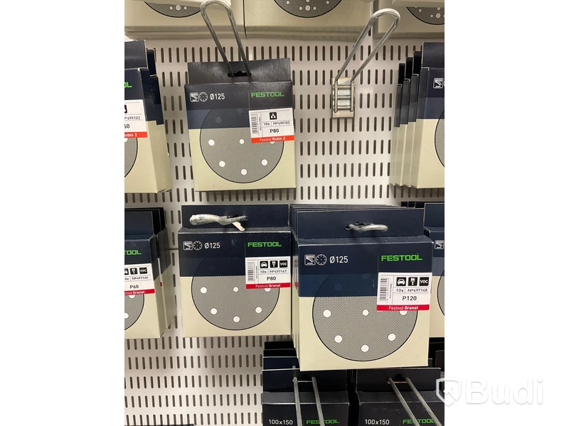 Parti med diverse Slippapper, FESTOOL. Ord. pris: 29 511 kr exkl. moms