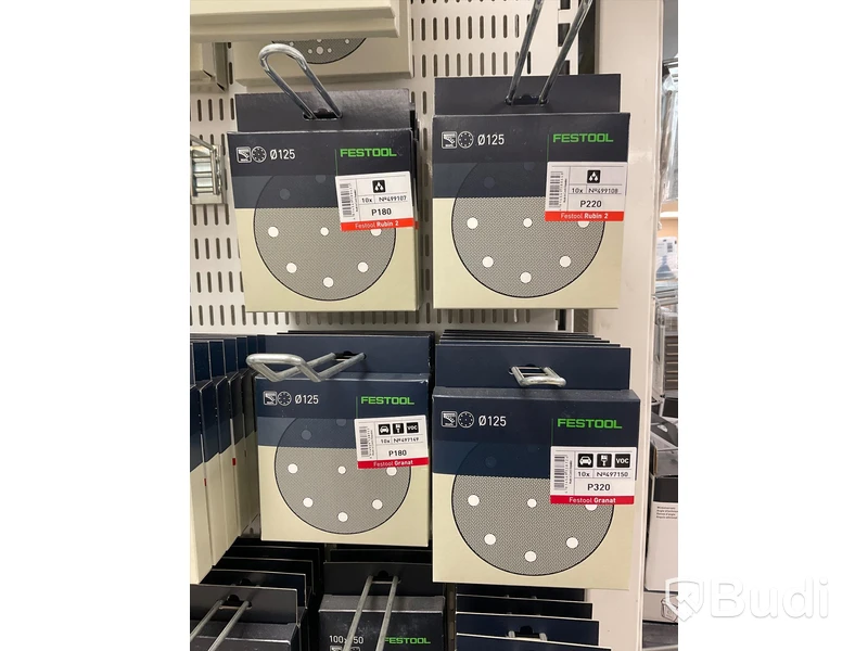 Parti med diverse Slippapper, FESTOOL. Ord. pris: 29 511 kr exkl. moms