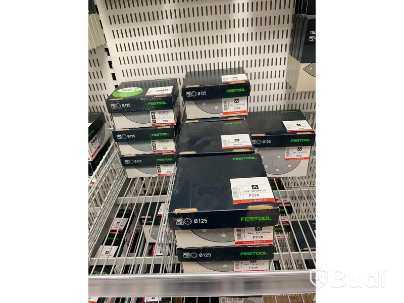 Parti med diverse Slippapper, FESTOOL. Ord. pris: 29 511 kr exkl. moms