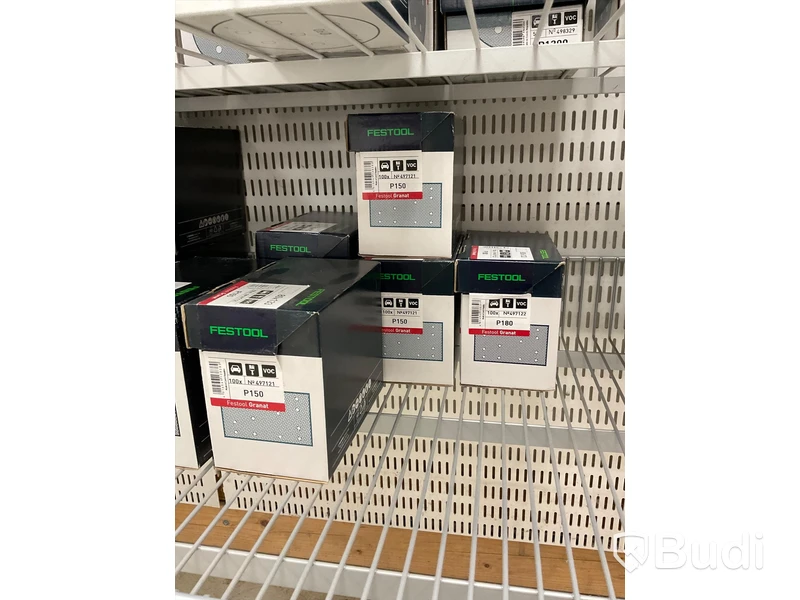 Parti med diverse Slippapper, FESTOOL. Ord. pris: 29 511 kr exkl. moms
