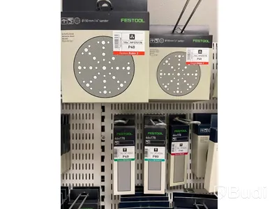 Parti med diverse Slippapper, FESTOOL. Ord. pris: 29 511 kr exkl. moms