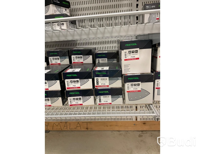 Parti med diverse slippapper, FESTOOL. Ord. pris: 28 655 kr exkl. moms