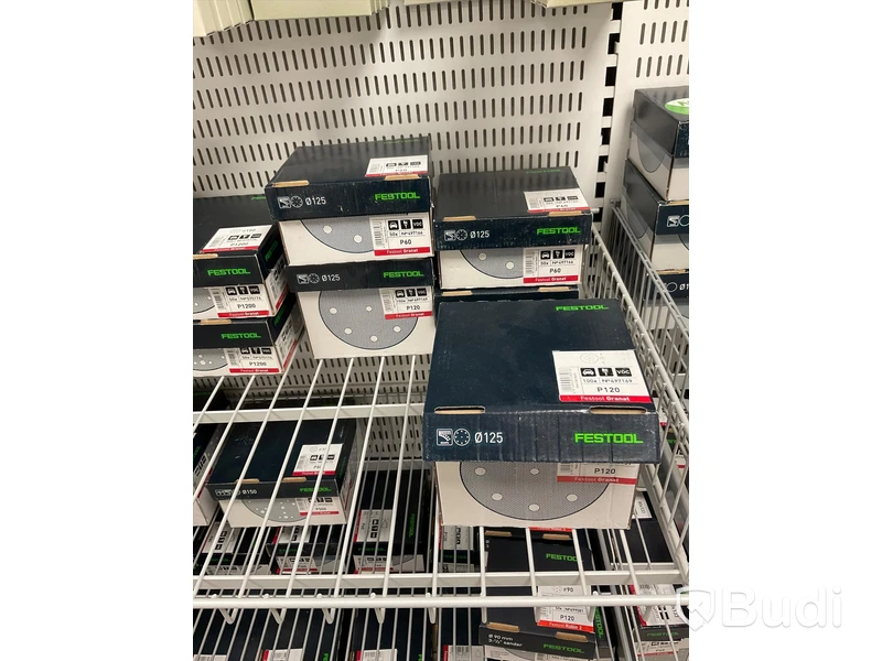 Parti med diverse slippapper, FESTOOL. Ord. pris: 28 655 kr exkl. moms