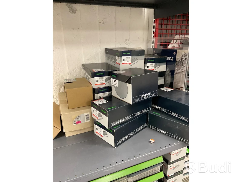 Parti med diverse slipband, slipark och slippapper. FESTOOL. Ord. pris: 23 180 kr exkl. moms