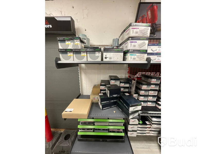 Parti med diverse slipband, slipark och slippapper. FESTOOL. Ord. pris: 23 180 kr exkl. moms