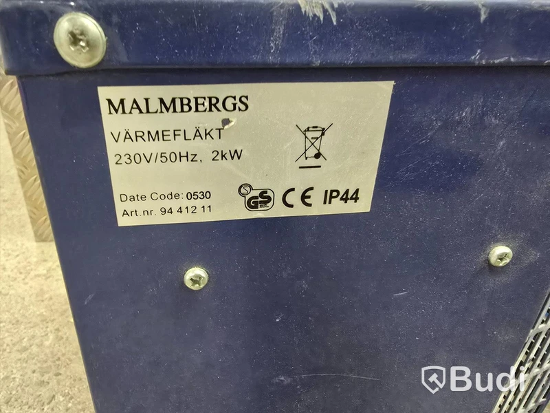 Parti med byggfläktar
