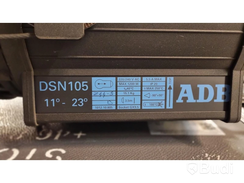 5 st Profile, ADB 1,2 kW 11-23 dgr, DSN105