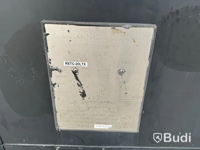 Container, 10 fot inklusive innehåll