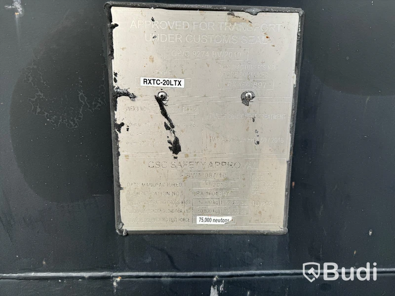 Container, 10 fot inklusive innehåll
