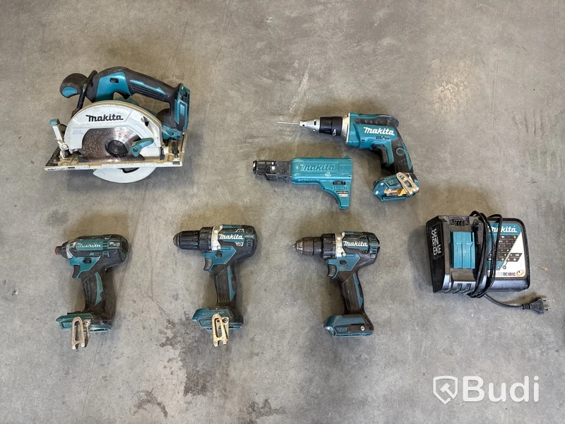 5 st batterimaskiner Makita