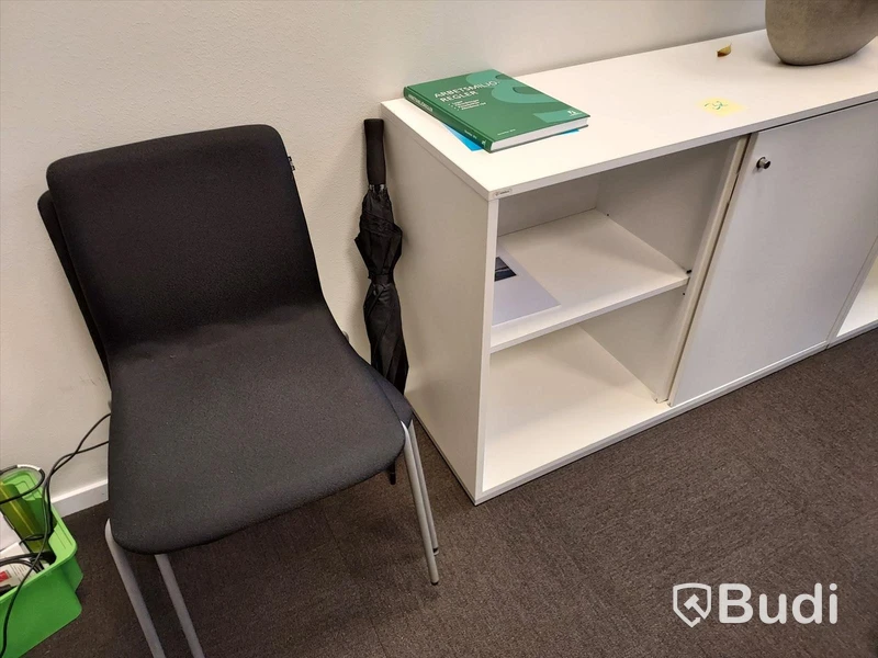 2st kontors arbetsplatser med vita elektriskt höj sänkbara skrivbord