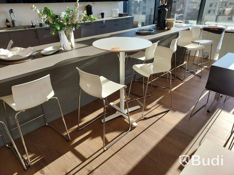 10st bardisk stolar vita