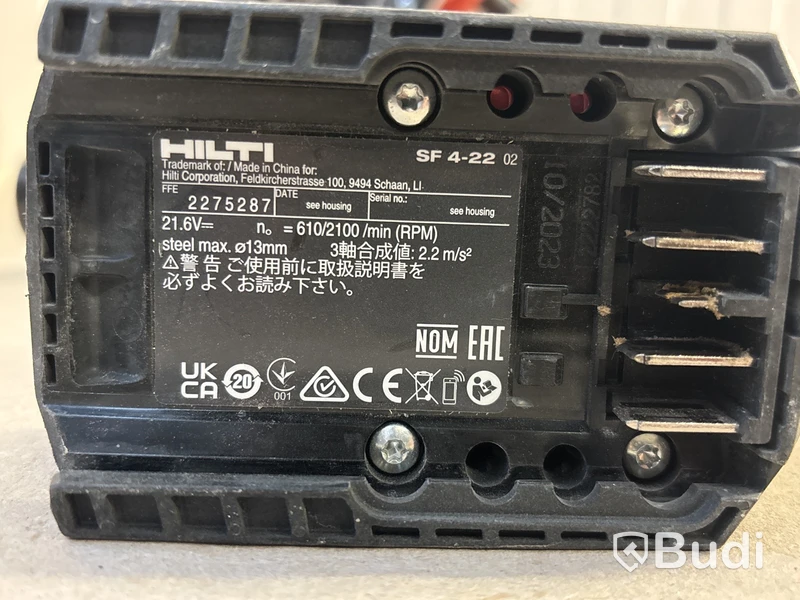 4 st batterimaskiner Hilti