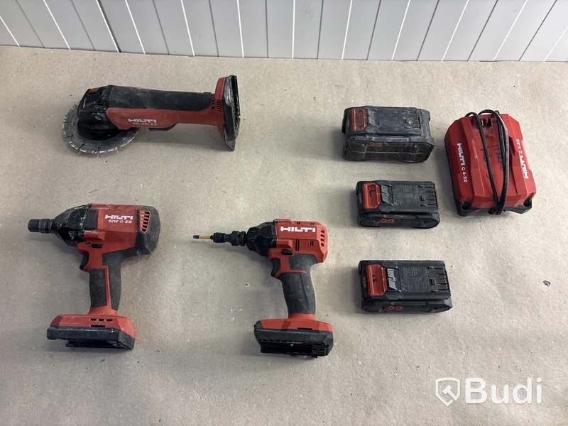3 st batterimaskiner Hilti