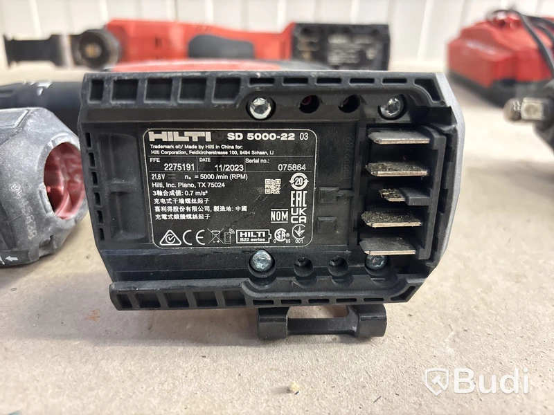 3 st batterimaskiner Hilti