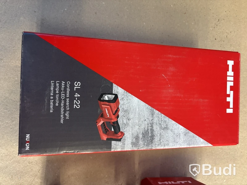 2 st lampor Hilti SL 4-22 med batterier