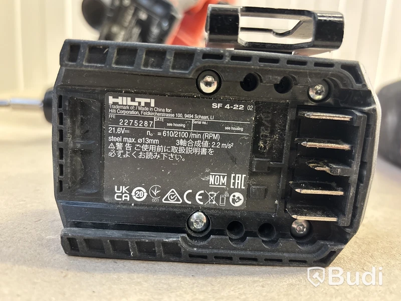 4 st batterimaskiner Hilti