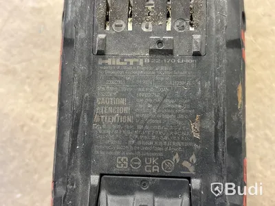 2 st batteridrivna dammsugare Hilti VC 5-22 med batterier