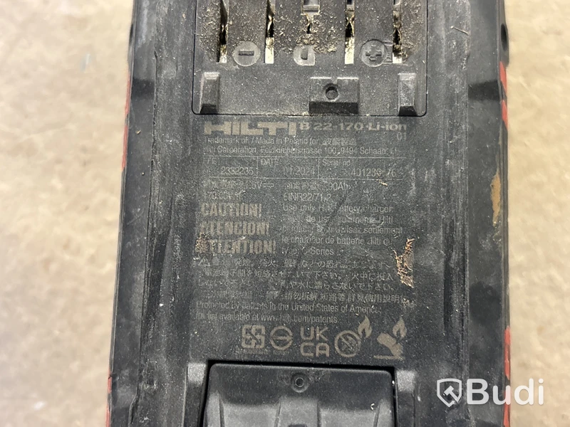 2 st batteridrivna dammsugare Hilti VC 5-22 med batterier