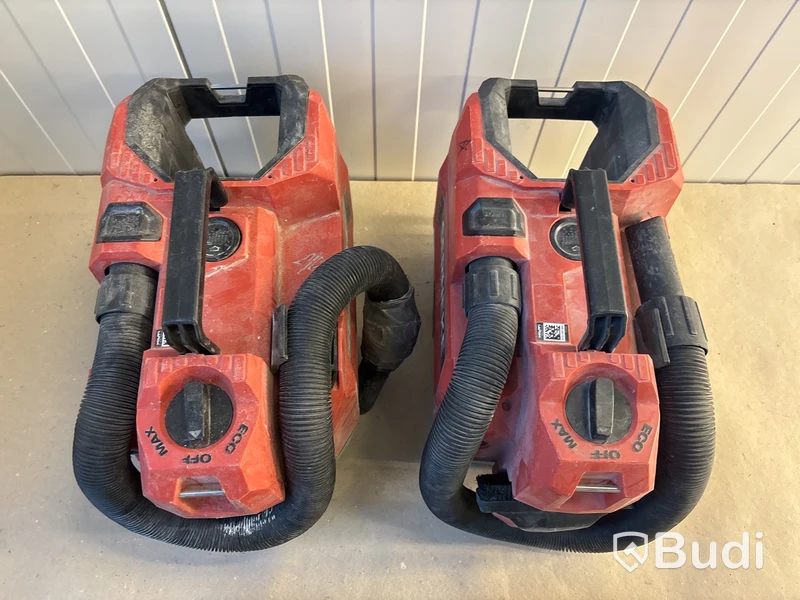 2 st batteridrivna dammsugare Hilti VC 5-22 med batterier