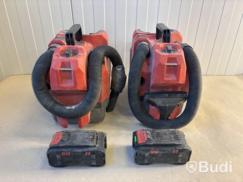 2 st batteridrivna dammsugare Hilti VC 5-22 med batterier