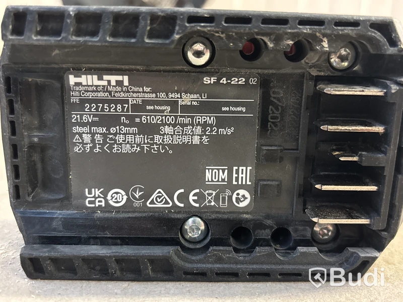 4 st batterimaskiner Hilti