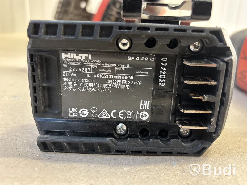 4 st batterimaskiner Hilti