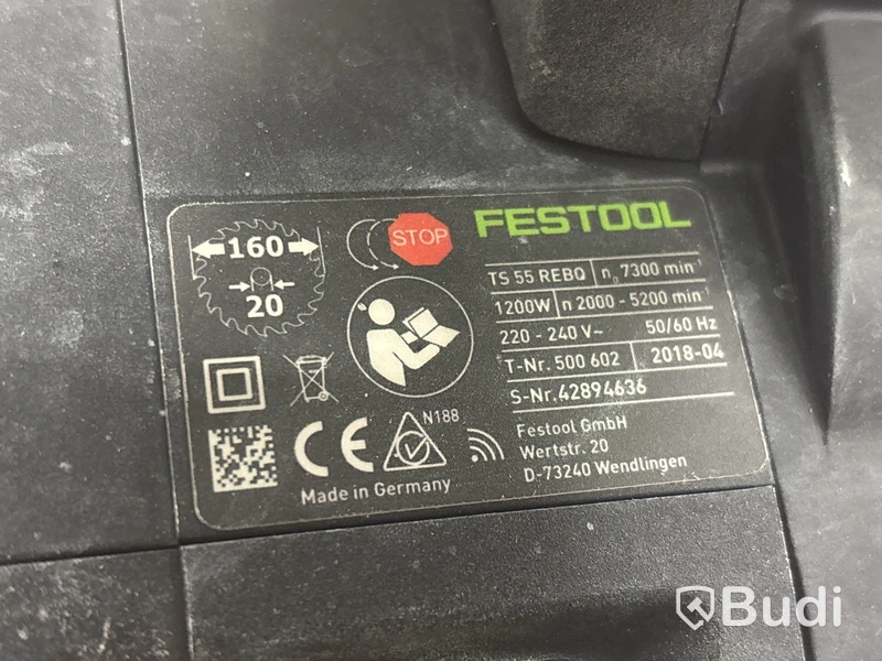 Sänksåg Festool TS 55 REBQ - 2018