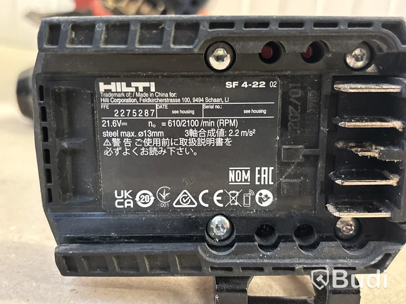 4 st batterimaskiner Hilti