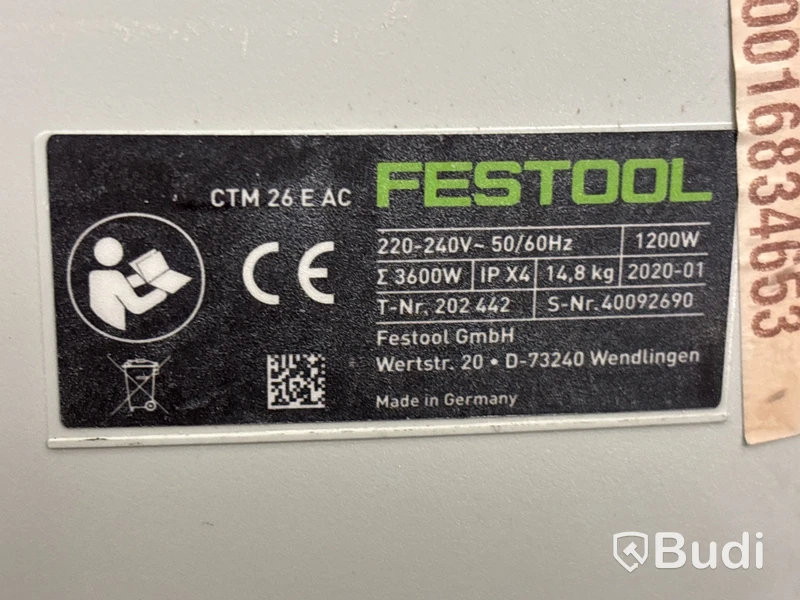 Dammsugare Festool CTM 26 E AC - 2020