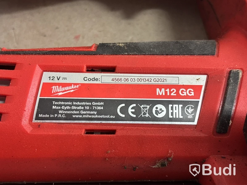 Batteridriven fettspruta Milwaukee M12 GG