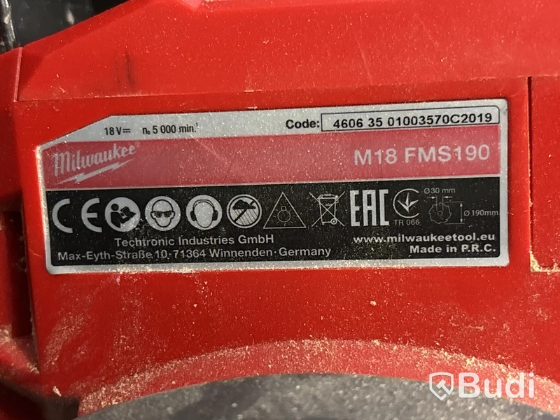 Kap- & gersåg Milwaukee FMS190 med 8.0 Ah batteri & sågbord MLS 2000