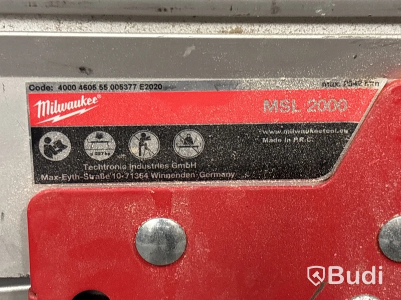 Kap- & gersåg Milwaukee FMS190 med 8.0 Ah batteri & sågbord MLS 2000