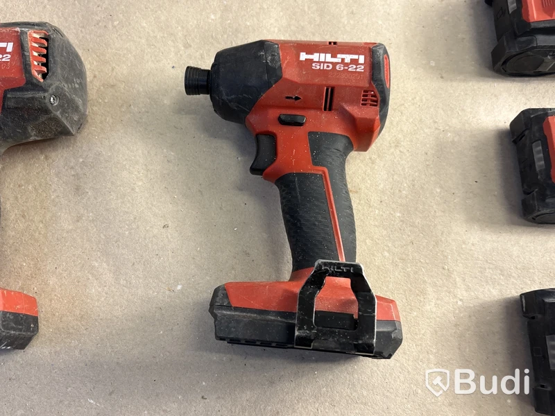 5 st batterimaskiner Hilti
