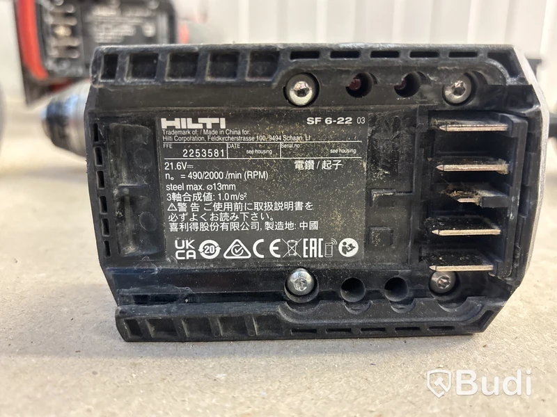 5 st batterimaskiner Hilti