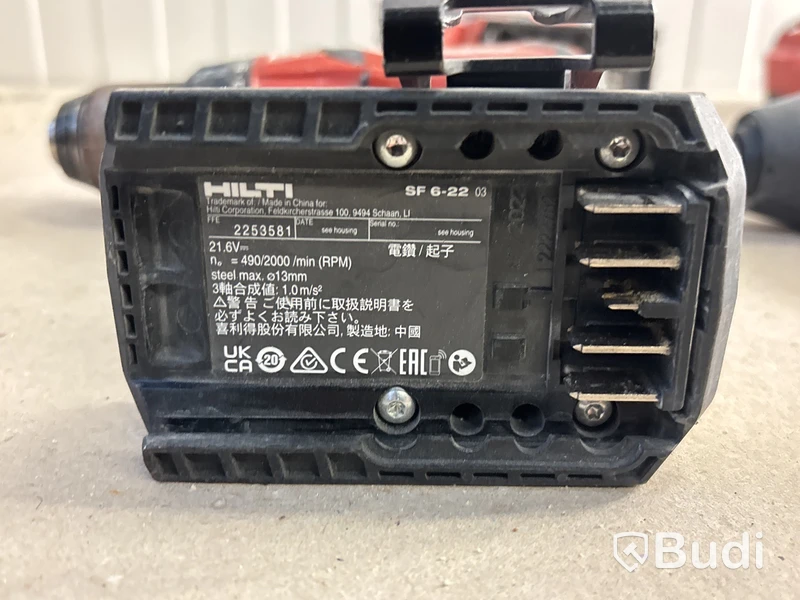 5 st batterimaskiner Hilti