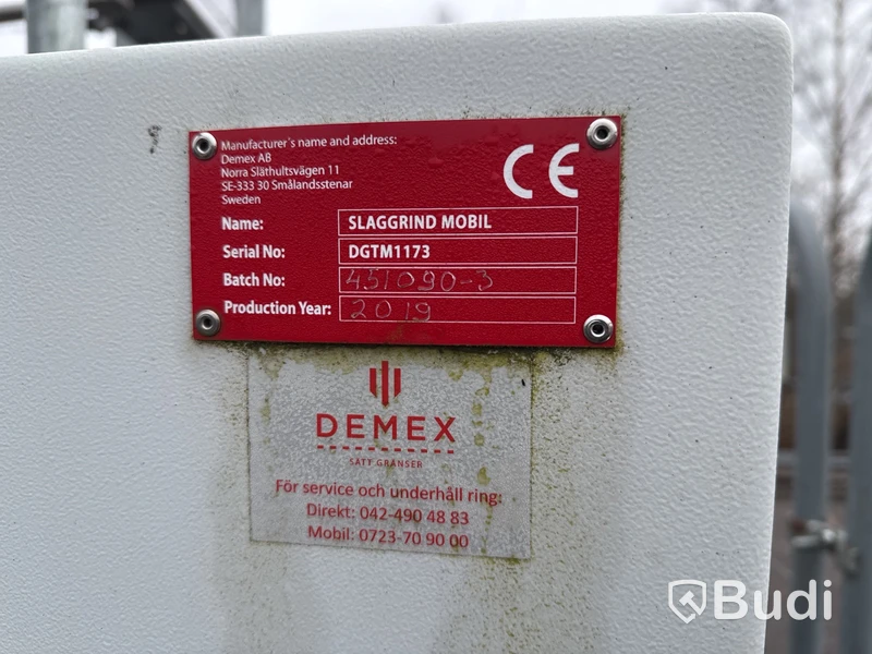 Mobil slaggrind Demex -2019