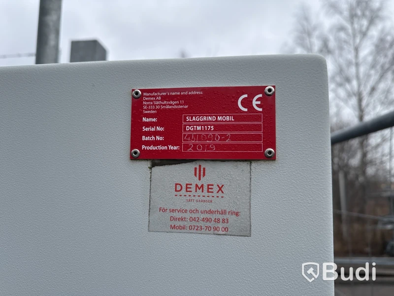 Mobil slaggrind Demex -2019