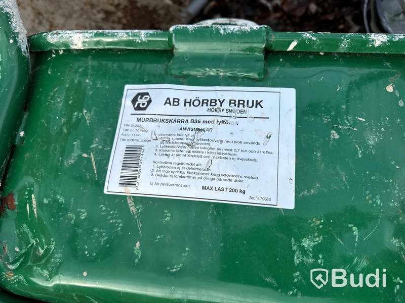 3 st murbrukskärra med lyftöron