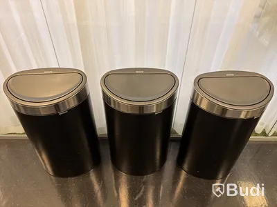 3 st. papperskorgar Brabantia, svarta