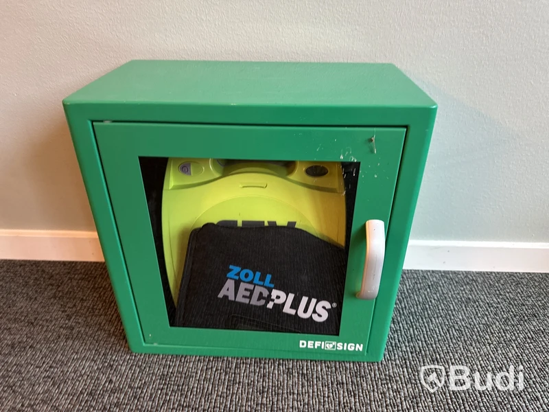 Hjärtstartare Zoll AEDPlus, inkl. väggskåp