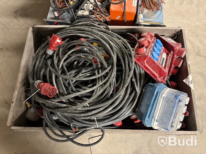 Byggcentraler, elkablage 400V, belysning & värmefläktar - 3 pall