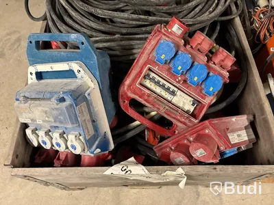 Byggcentraler, elkablage 400V, belysning & värmefläktar - 3 pall