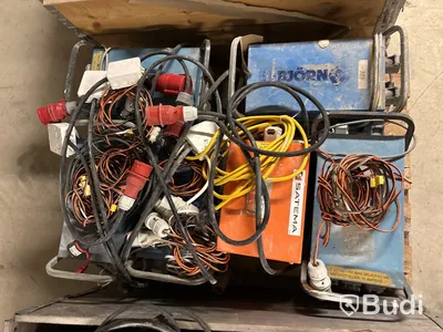 Byggcentraler, elkablage 400V, belysning & värmefläktar - 3 pall
