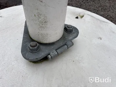6 st Flaggstänger med fundament - 10 m