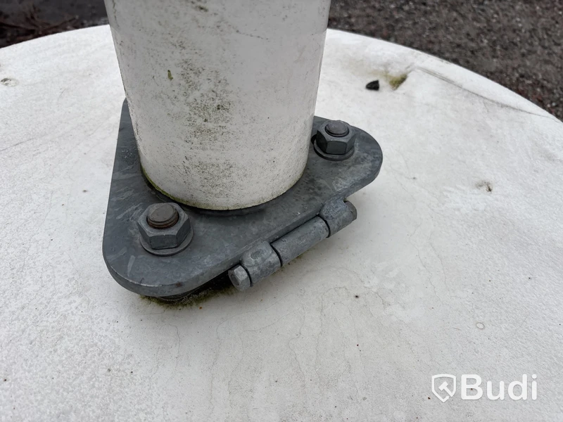 6 st Flaggstänger med fundament - 10 m
