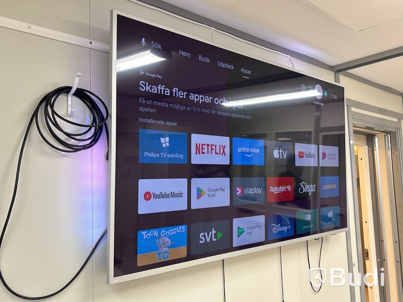 70” TV Philips med väggfäste
