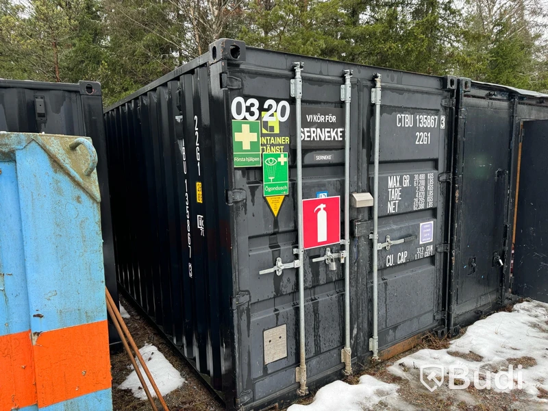 Container, 20 fot inklusive innehåll