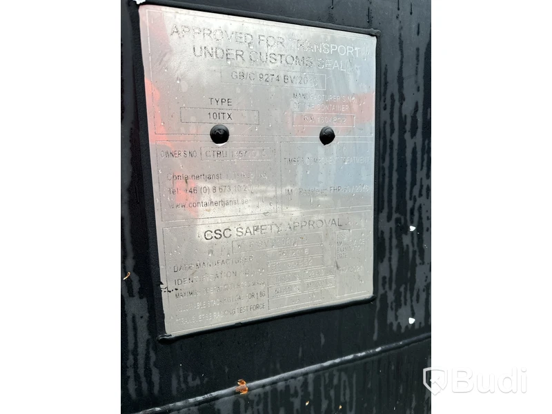 Container, 10 fot inklusive innehåll